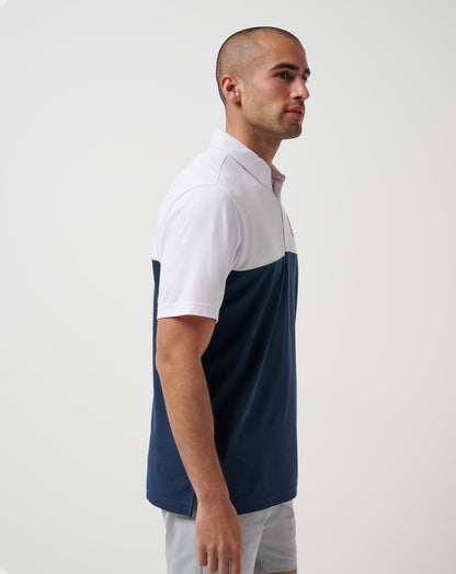 TravisMathew | Seattle Mariners Home Run Leader Polo - White/Navy