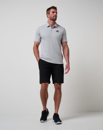 TravisMathew | Arizona Diamondbacks Playoff Pitch Polo - Heather Grey