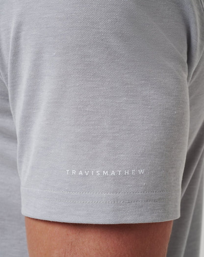 TravisMathew | Chicago Cubs Playoff Pitch Polo - Heather Grey
