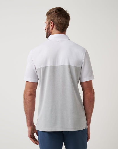 TravisMathew | Texas Rangers Home Run Leader Polo - White/Heather Grey