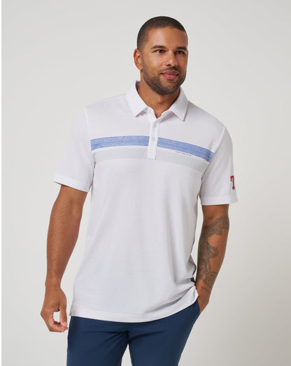 TravisMathew | Texas Rangers Top Recruit Polo - White