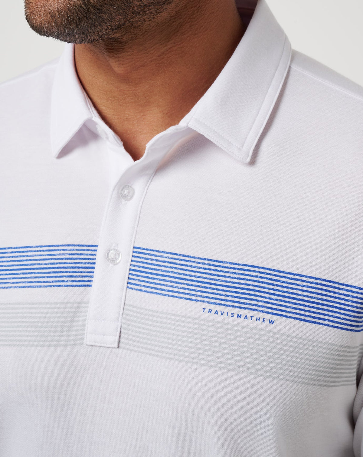 TravisMathew | Texas Rangers Top Recruit Polo - White