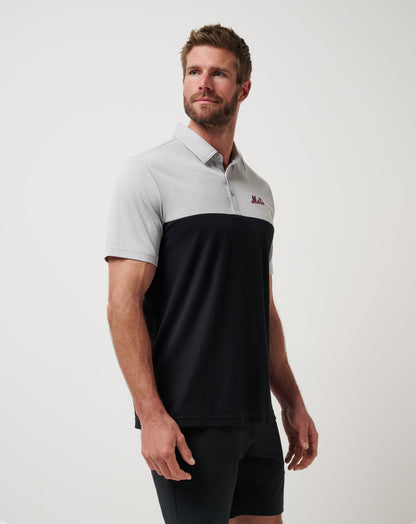 TravisMathew | New York Mets Home Run Leader Polo - Heather Grey/Black