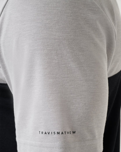 TravisMathew | New York Mets Home Run Leader Polo - Heather Grey/Black