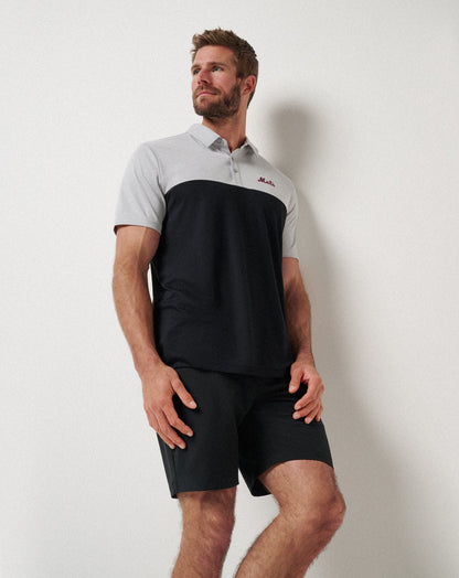 TravisMathew | New York Mets Home Run Leader Polo - Heather Grey/Black