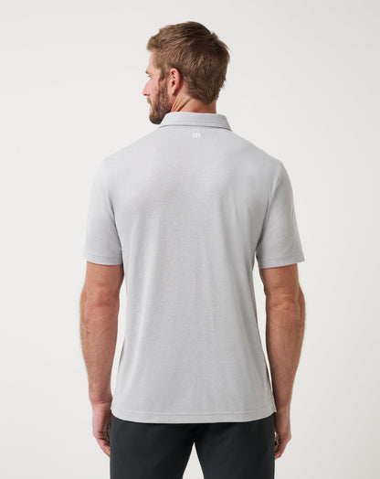TravisMathew | New York Mets Playoff Pitch Polo - Heather Grey