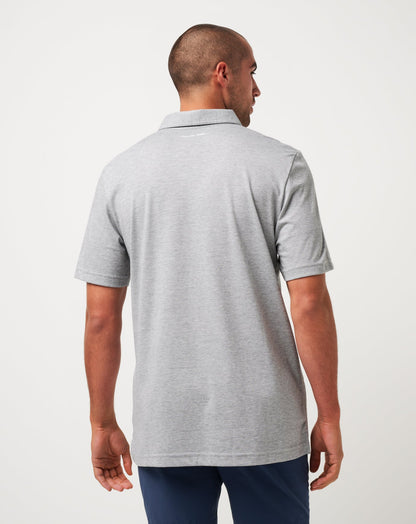 TravisMathew | Texas Rangers The Zinna Polo - Heather Grey