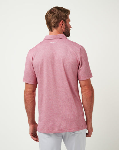 TravisMathew | Texas Rangers The Zinna Polo - Heather Cardinal