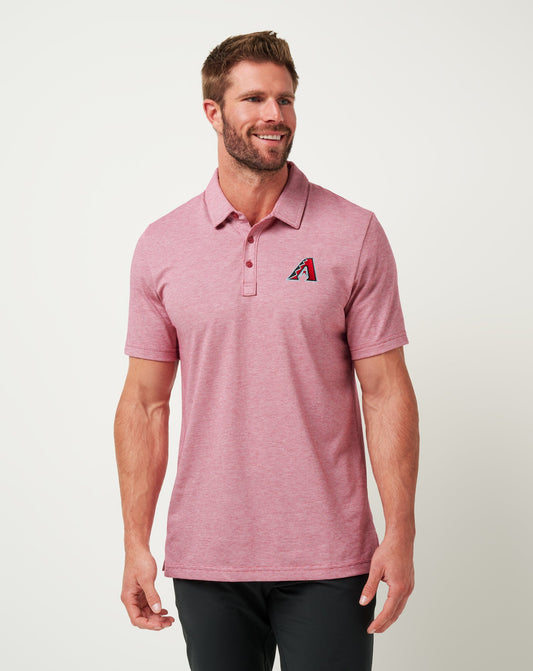 TravisMathew | Arizona Diamondbacks The Zinna Polo - Heather Cardinal