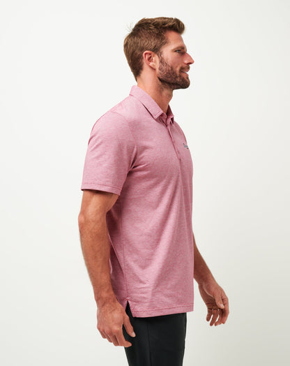 TravisMathew | Atlanta Braves The Zinna Polo - Heather Cardinal