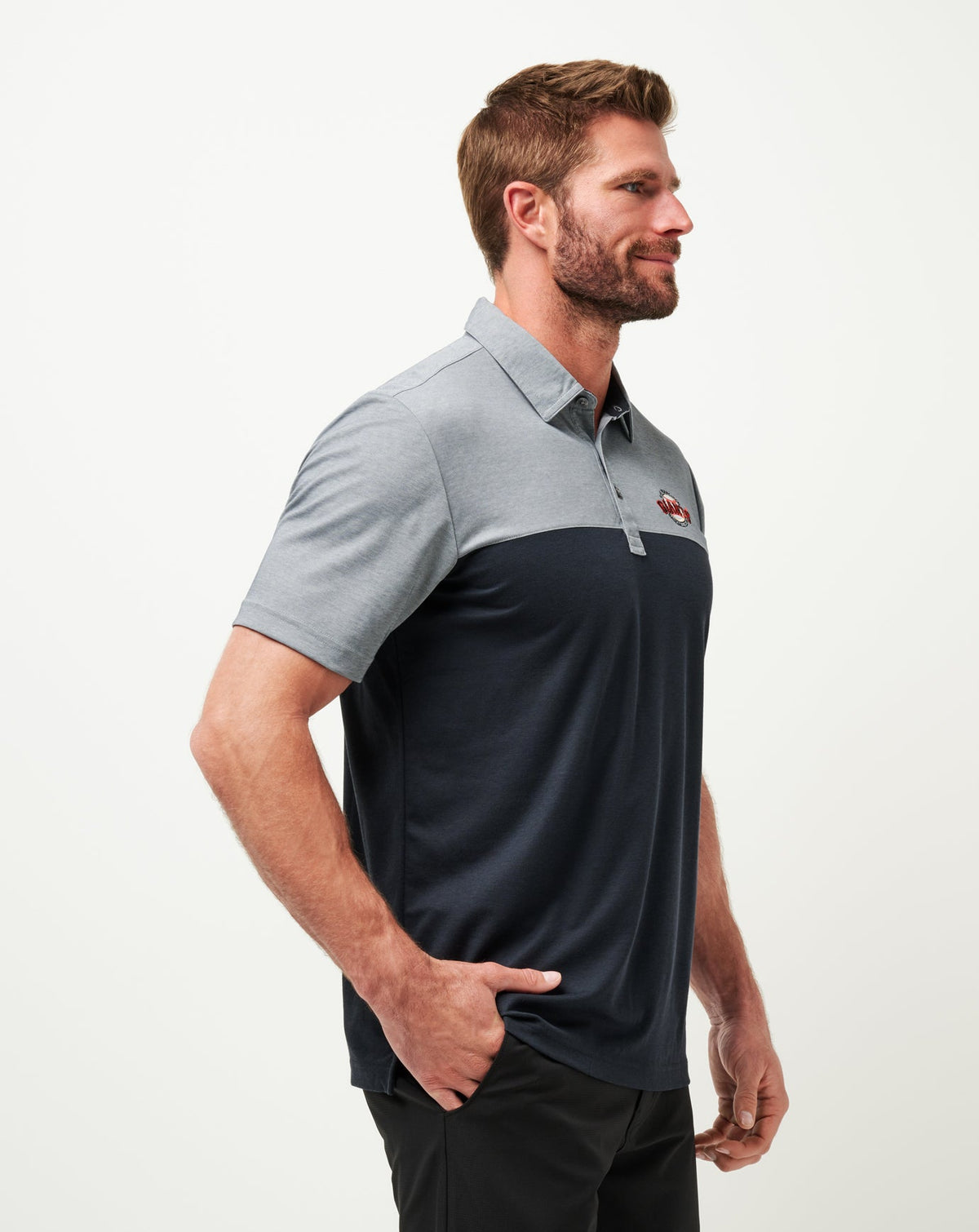 TravisMathew | San Francisco Giants The Rudds 2.0 Polo - Black/Heather Black