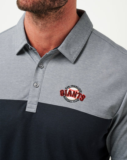 TravisMathew | San Francisco Giants The Rudds 2.0 Polo - Black/Heather Black