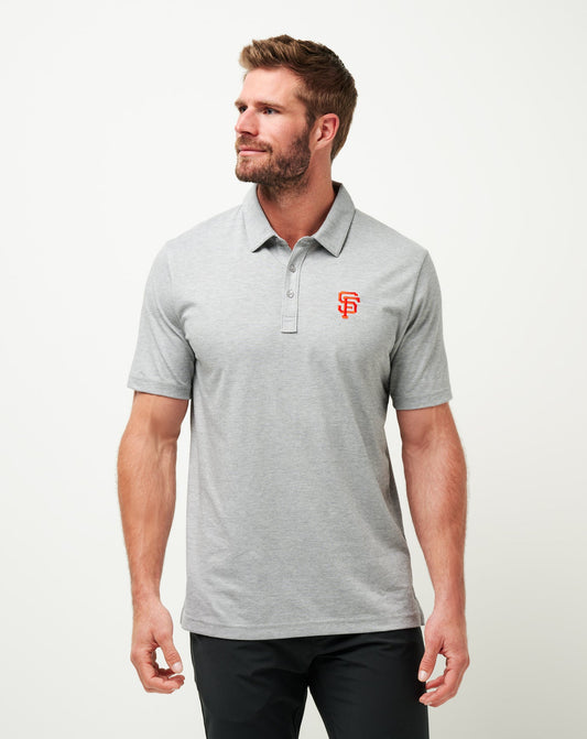 TravisMathew | San Francisco Giants The Zinna Polo - Heather Grey