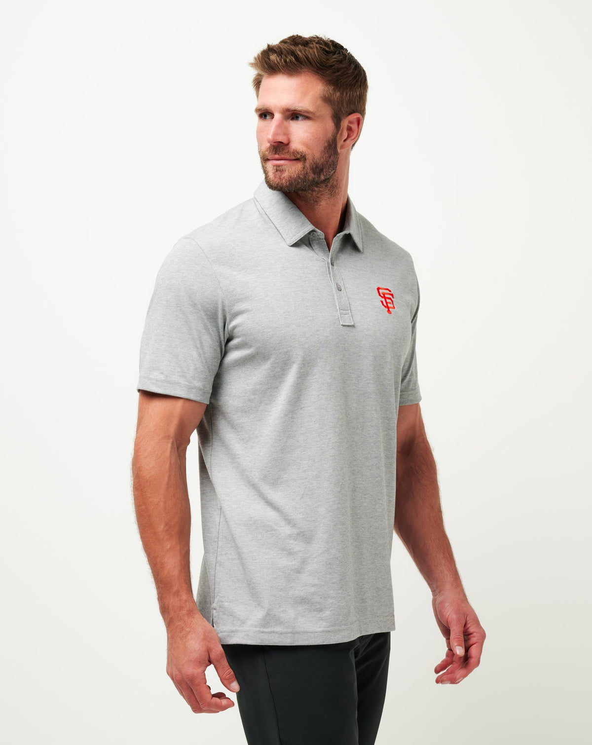 TravisMathew | San Francisco Giants The Zinna Polo - Heather Grey