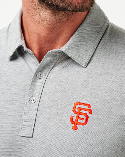 TravisMathew | San Francisco Giants The Zinna Polo - Heather Grey