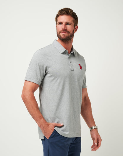 TravisMathew | Boston Red Sox The Zinna Polo - Heather Grey