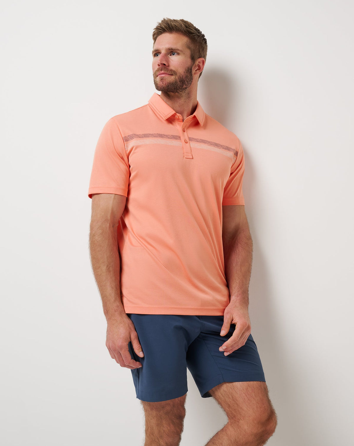 TravisMathew | Roaming Routes Polo - Terra Cotta
