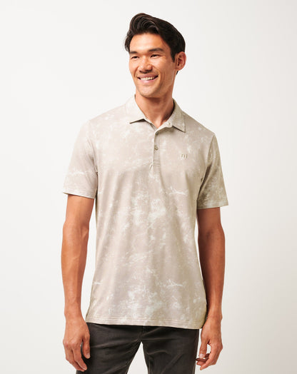 TravisMathew | Featherweight Sun Polo - Moonbeam