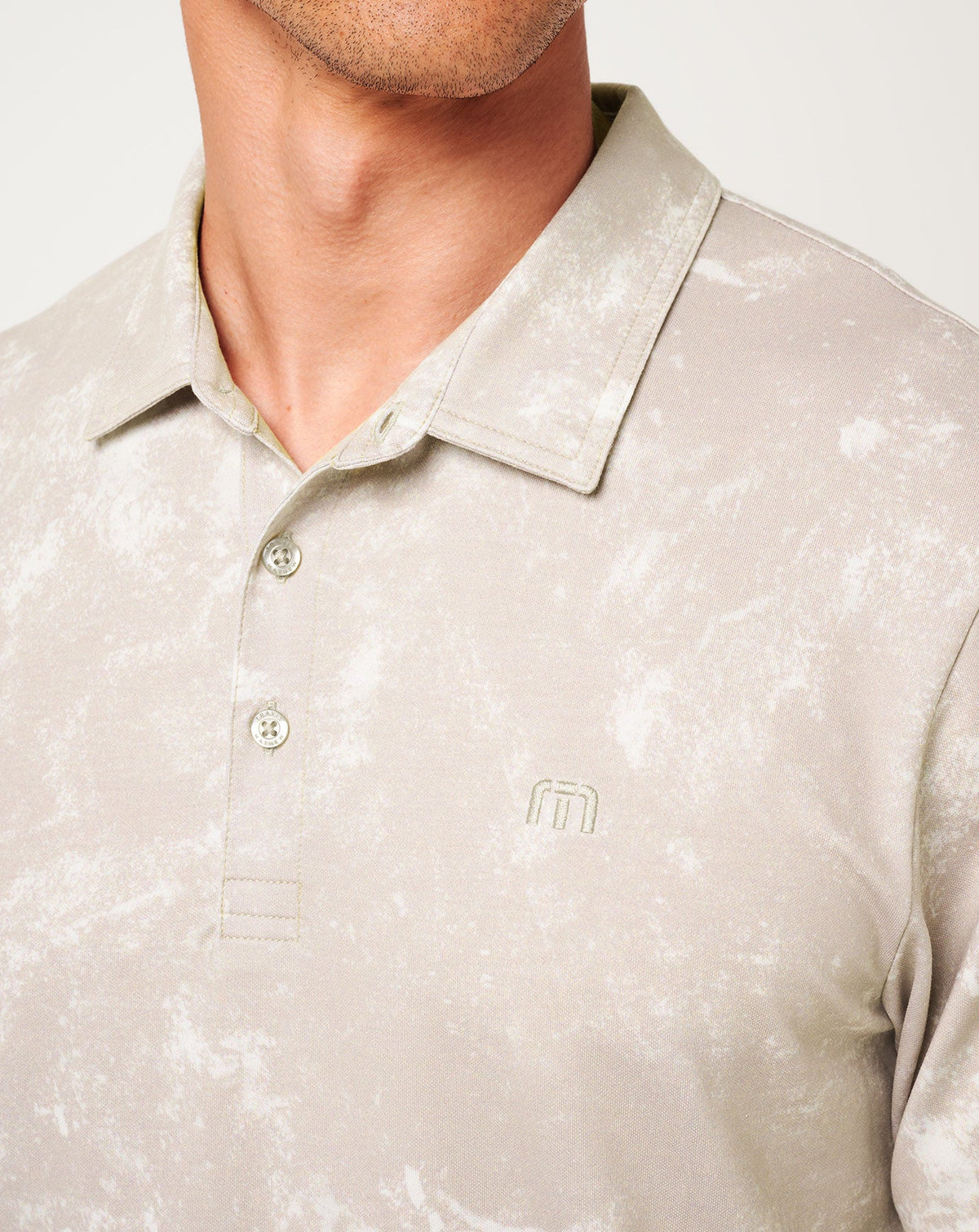 TravisMathew | Featherweight Sun Polo - Moonbeam