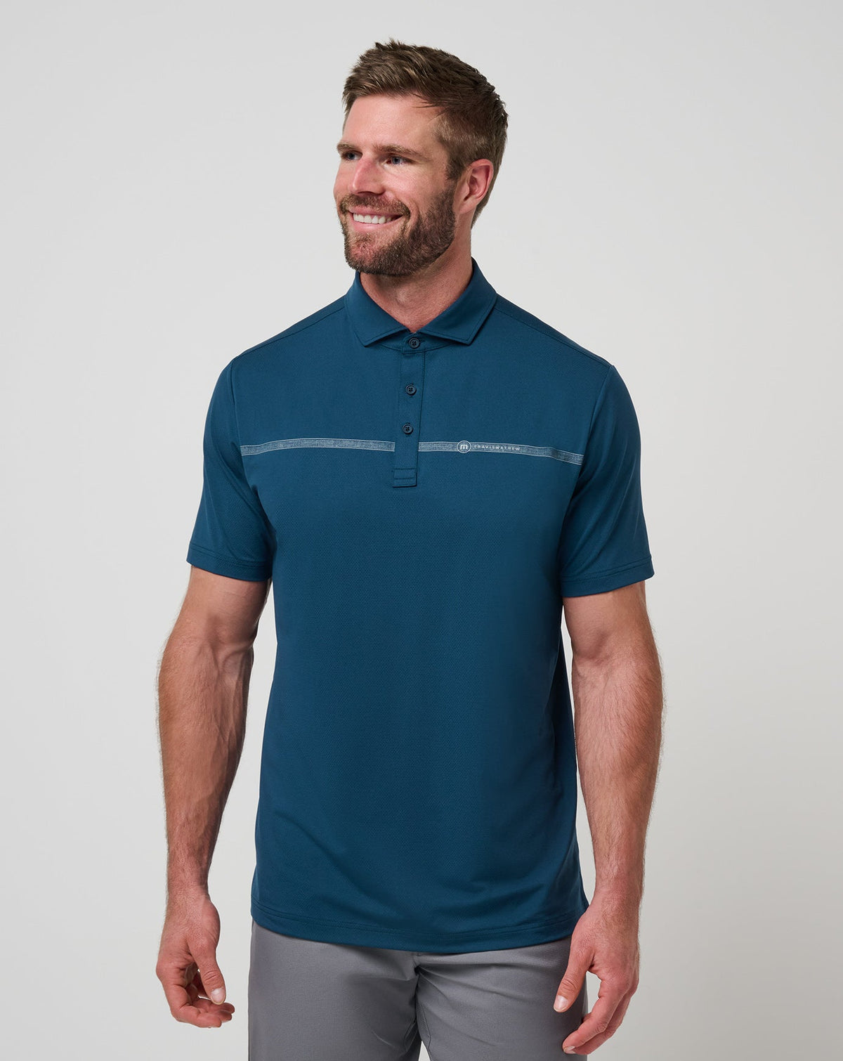 TravisMathew | Heater Pro Chest Stripe Polo - Titan