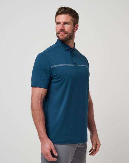 TravisMathew | Heater Pro Chest Stripe Polo - Titan