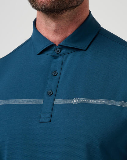 TravisMathew | Heater Pro Chest Stripe Polo - Titan