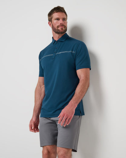 TravisMathew | Heater Pro Chest Stripe Polo - Titan