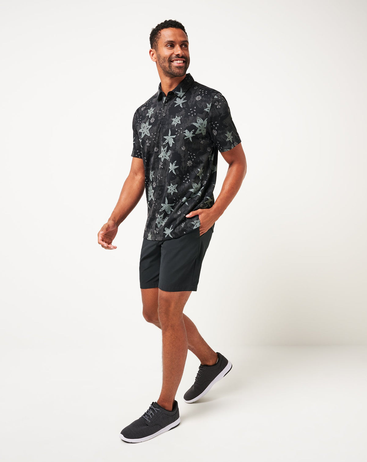 TravisMathew | Trek Tide Polo - Black
