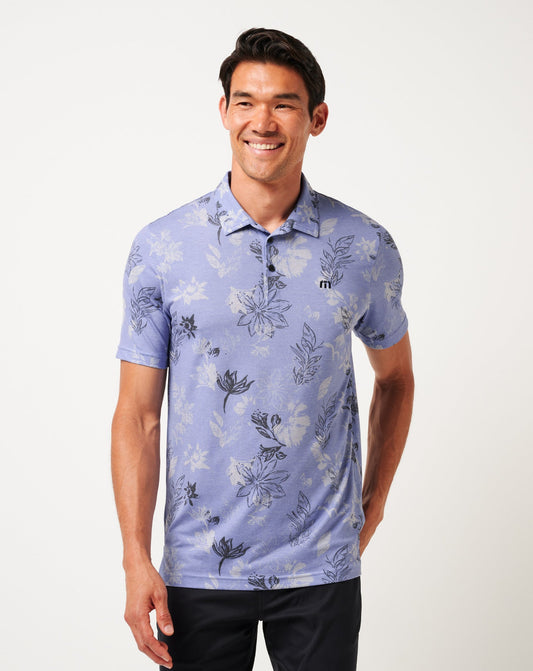 TravisMathew | Featherweight Cruise Polo - Heather Violet Storm