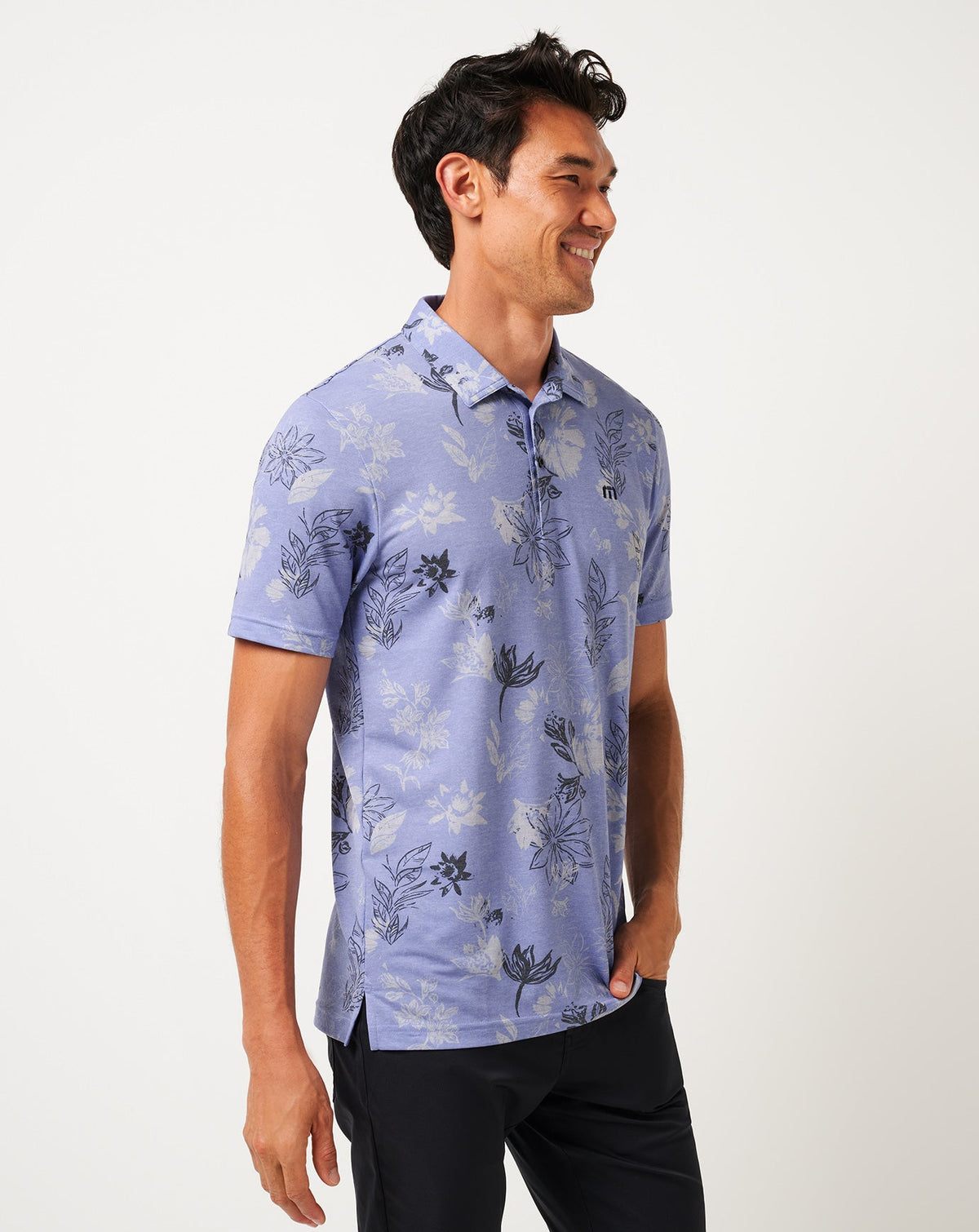 TravisMathew | Featherweight Cruise Polo - Heather Violet Storm