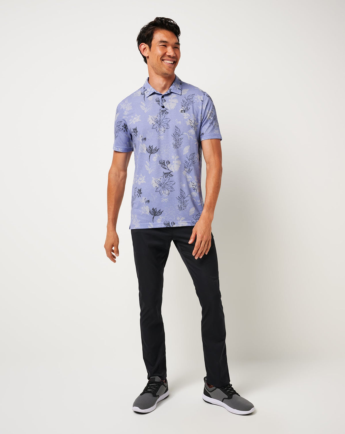 TravisMathew | Featherweight Cruise Polo - Heather Violet Storm