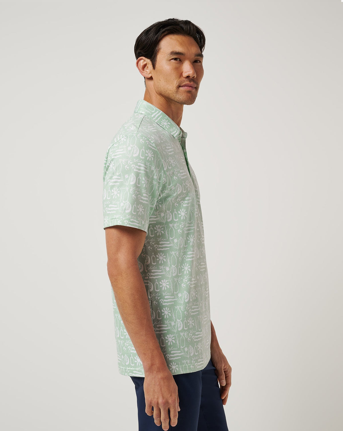 TravisMathew | Featherweight Cabana Polo - Aqua Foam