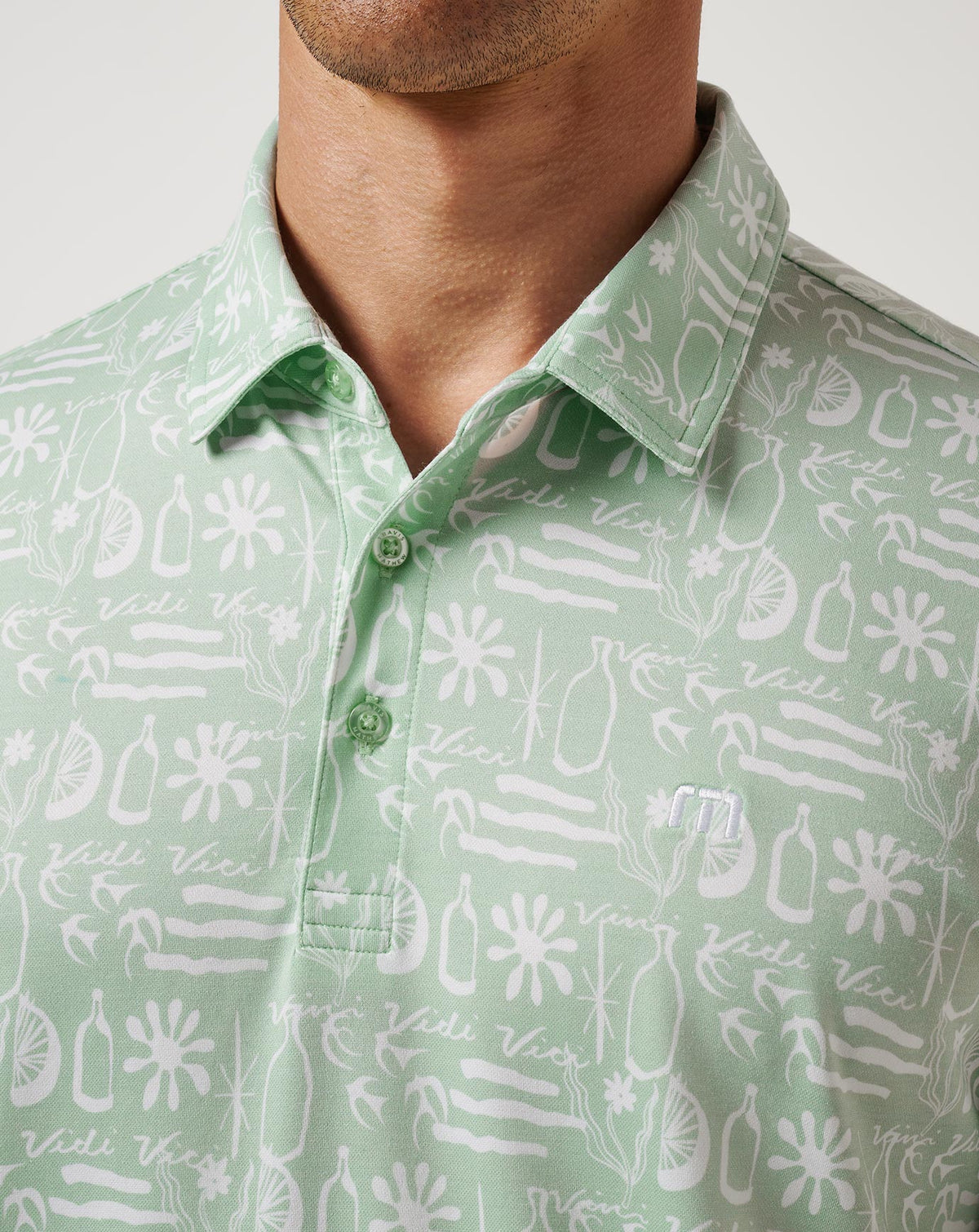 TravisMathew | Featherweight Cabana Polo - Aqua Foam