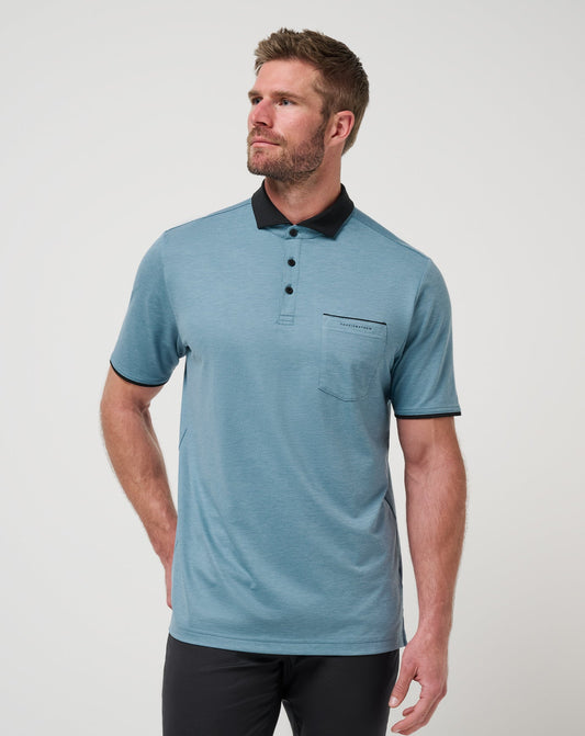 TravisMathew | Featherweight Pocket Polo - Captains Blue