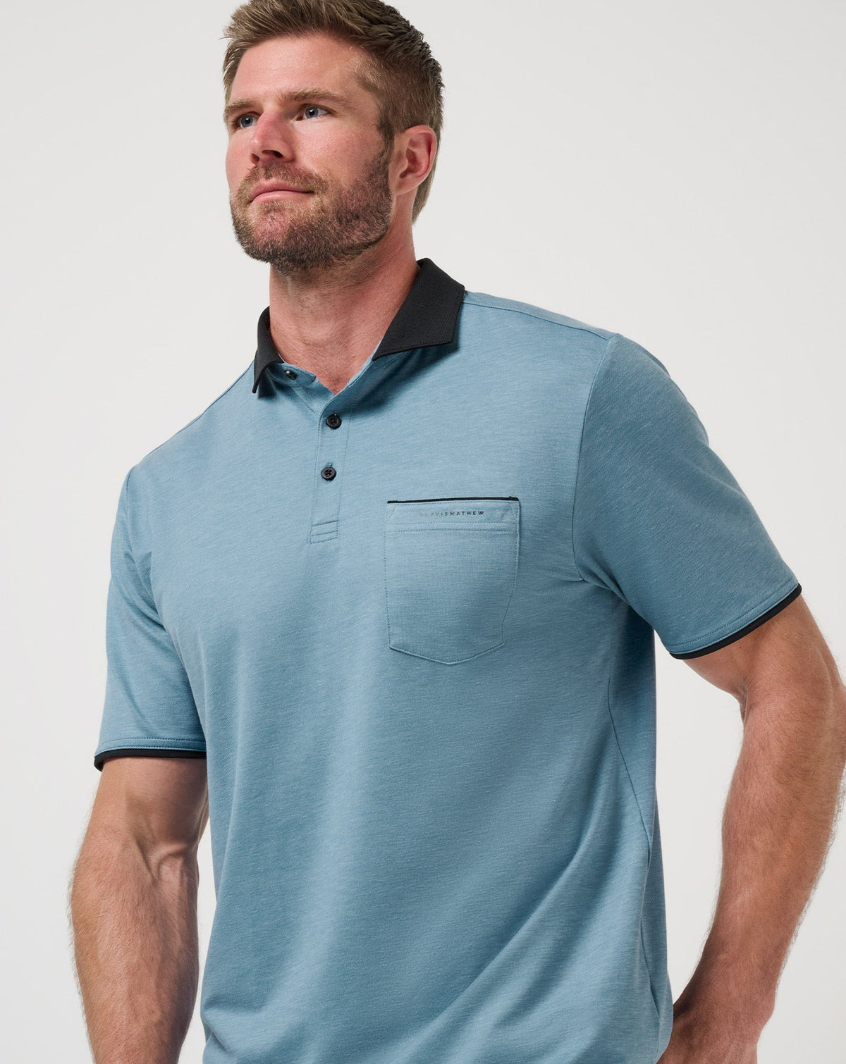 TravisMathew | Featherweight Pocket Polo - Captains Blue