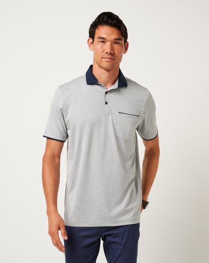 TravisMathew | Call It Off Polo - Heather Medium Grey