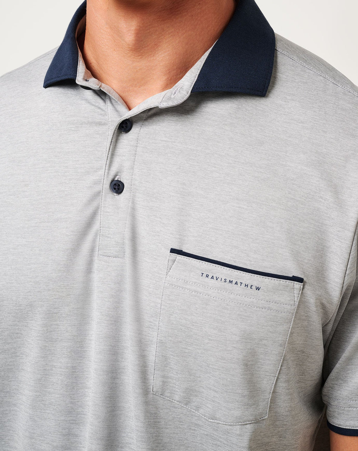 TravisMathew | Call It Off Polo - Heather Medium Grey