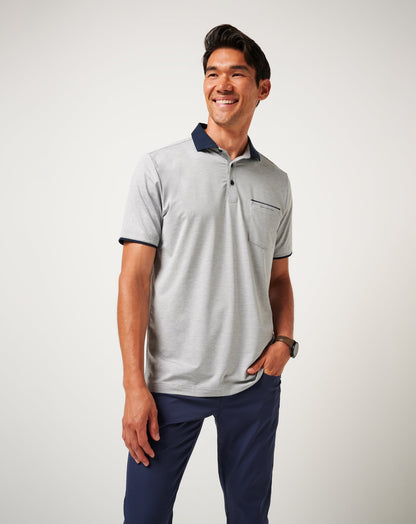 TravisMathew | Call It Off Polo - Heather Medium Grey