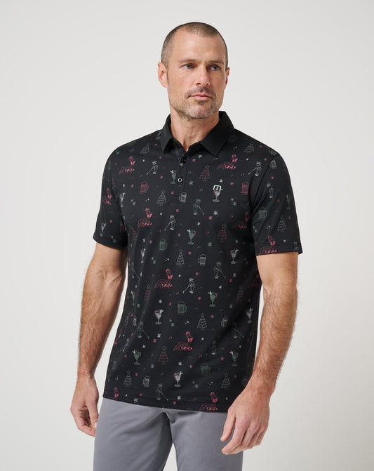 TravisMathew | Holiday Magic Polo - Black
