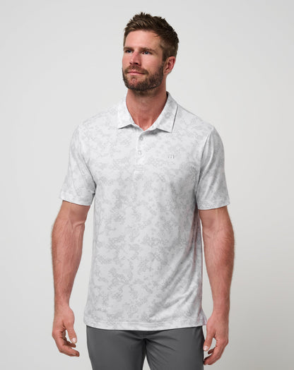 TravisMathew | Featherweight Steep Wave Polo - White