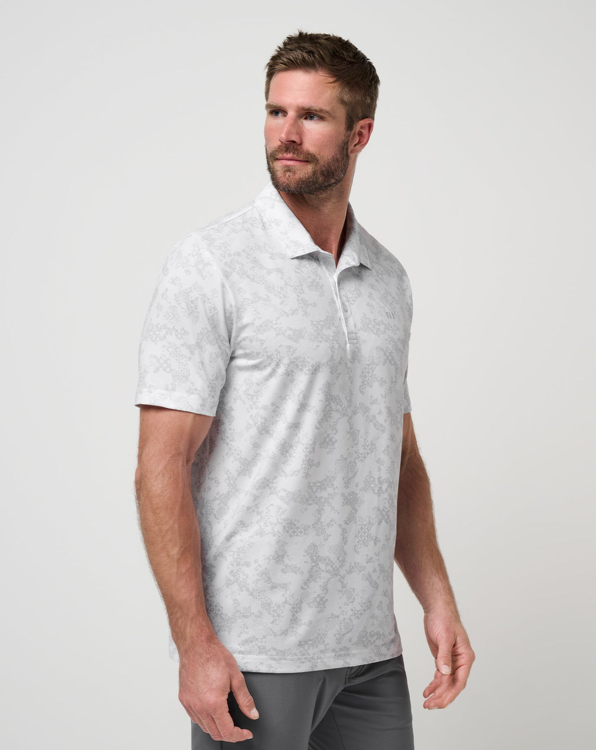 TravisMathew | Featherweight Steep Wave Polo - White