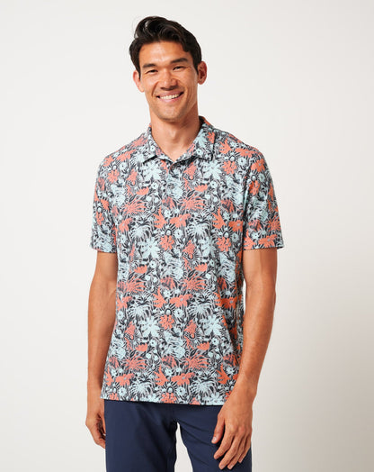 TravisMathew | Featherweight Sands Polo - Heather Medium Grey