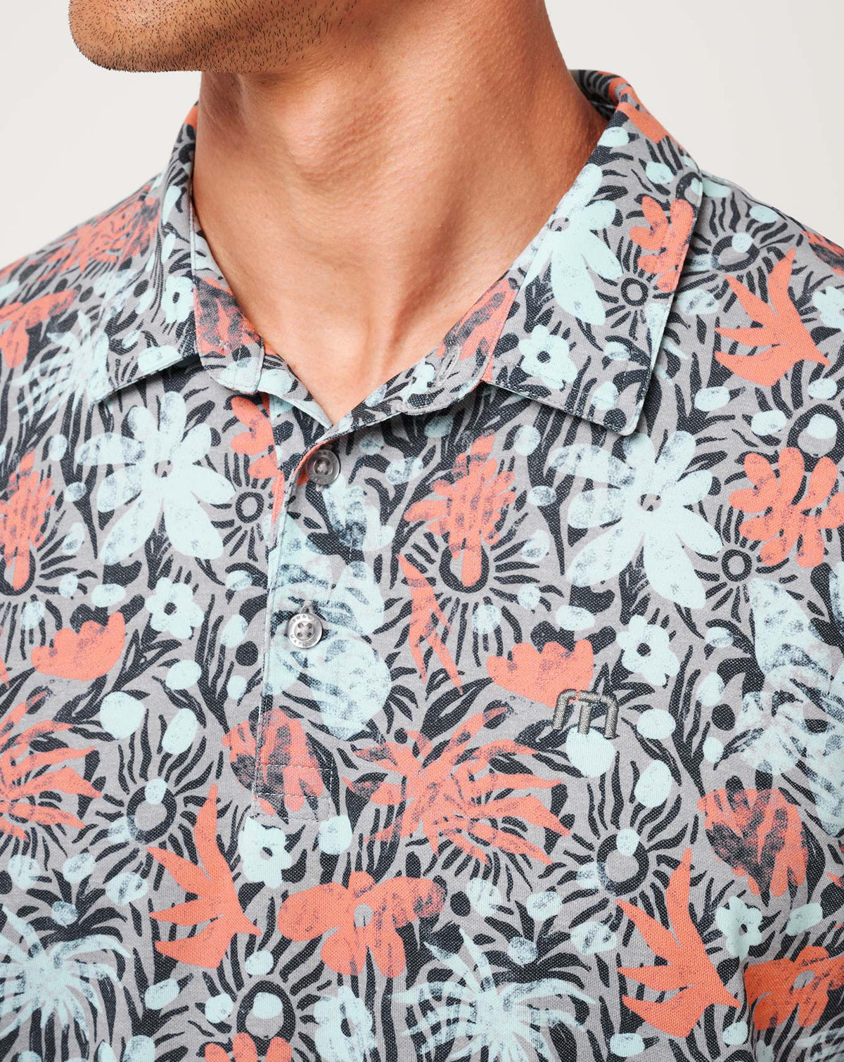 TravisMathew | Featherweight Sands Polo - Heather Medium Grey