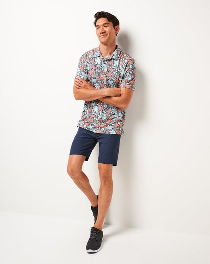 TravisMathew | Featherweight Sands Polo - Heather Medium Grey
