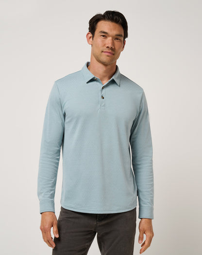 TravisMathew | Handsome Town Long Sleeve Polo - Arona