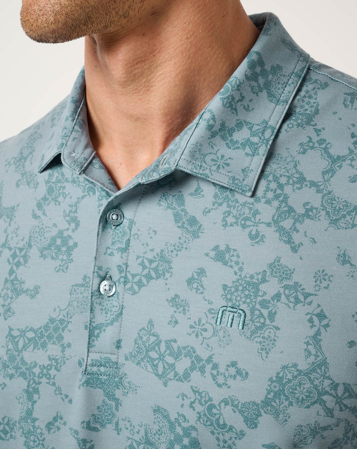 TravisMathew | Featherweight Steep Wave Polo - Cameo