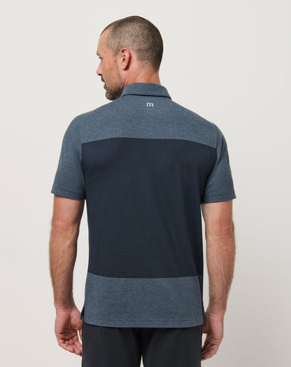TravisMathew | Rudder Runner Polo - Heather Total Eclipse