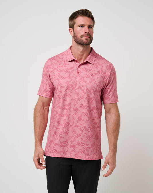TravisMathew | Featherweight Steep Wave Polo - Dusty Rose