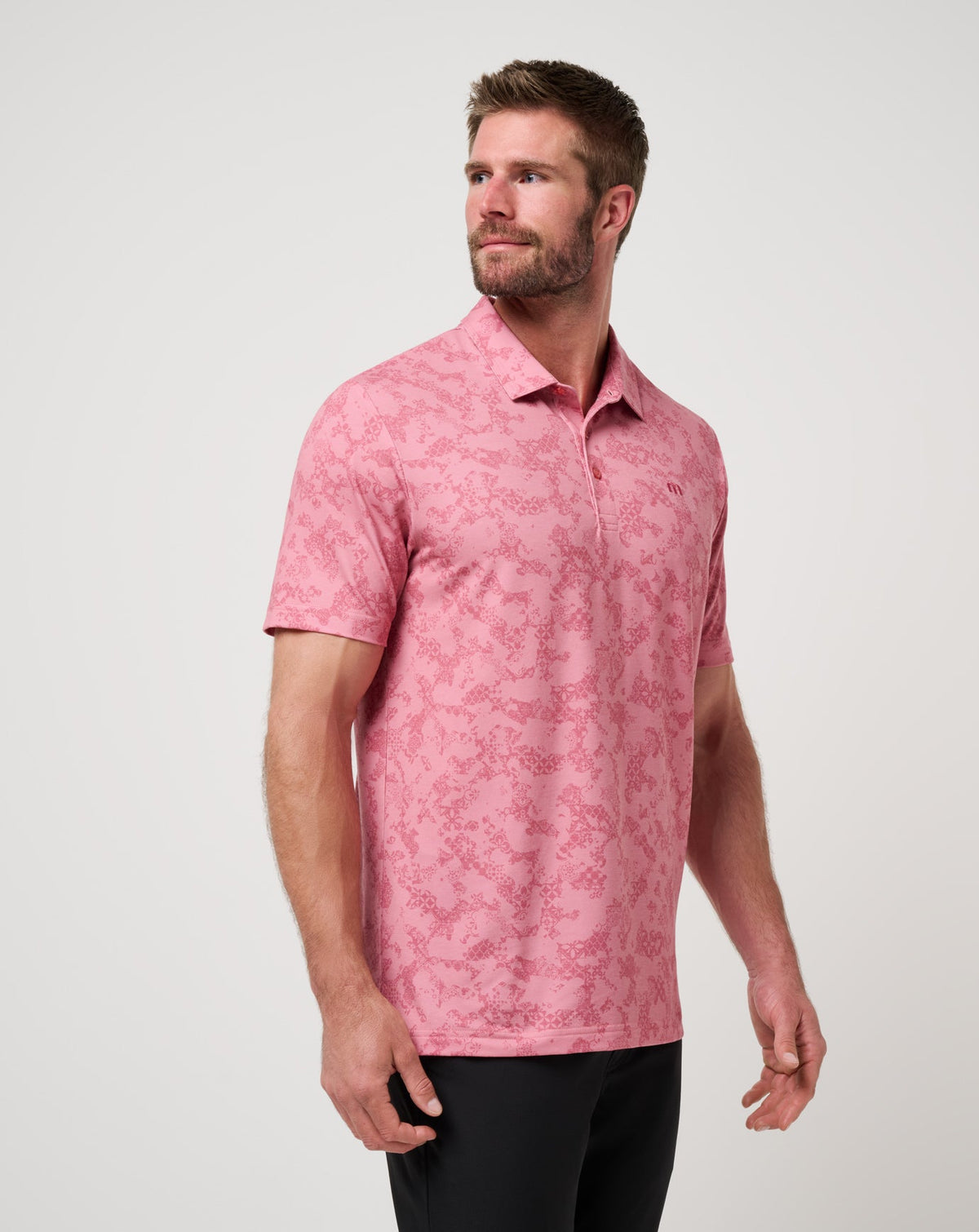 TravisMathew | Featherweight Steep Wave Polo - Dusty Rose