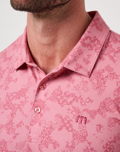 TravisMathew | Featherweight Steep Wave Polo - Dusty Rose